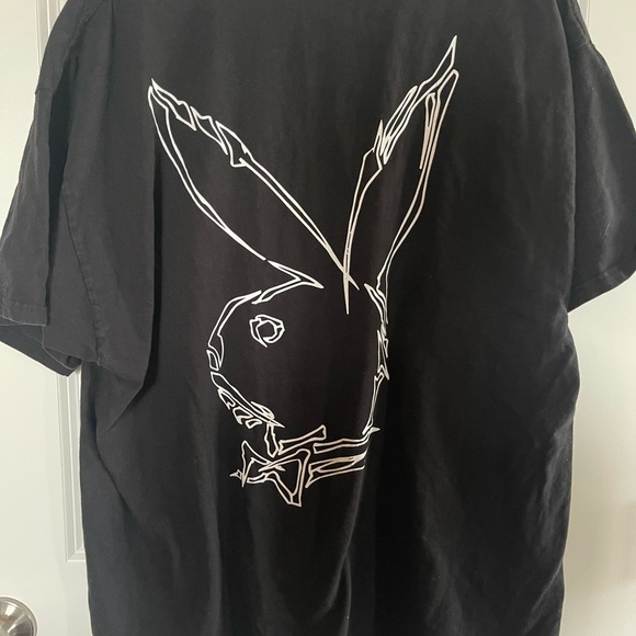 Revenge x PLAYBOY Black Tee with White Logo - Picture 1 of 4